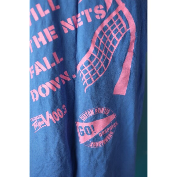 Vintage Tank Top Neon Surfer 90s Sand Volleyball Tournament Muscle Men's L - Picture 6 of 12